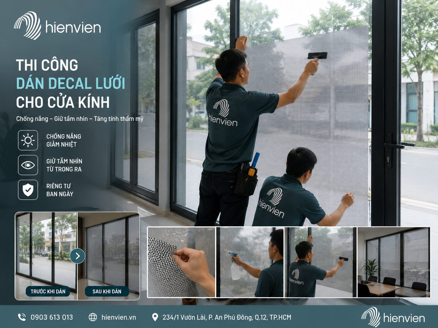 Thi cong dan decal luoi tay ninh