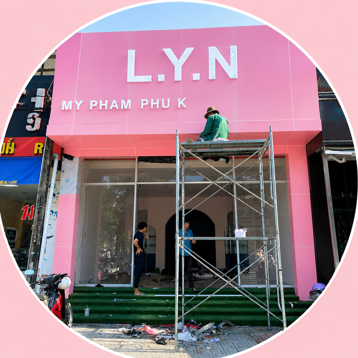 Thi Công Trọn Gói Shop Mỹ Phẩm L.Y.N Chi Nhánh Thứ 2 Tại Tây Ninh