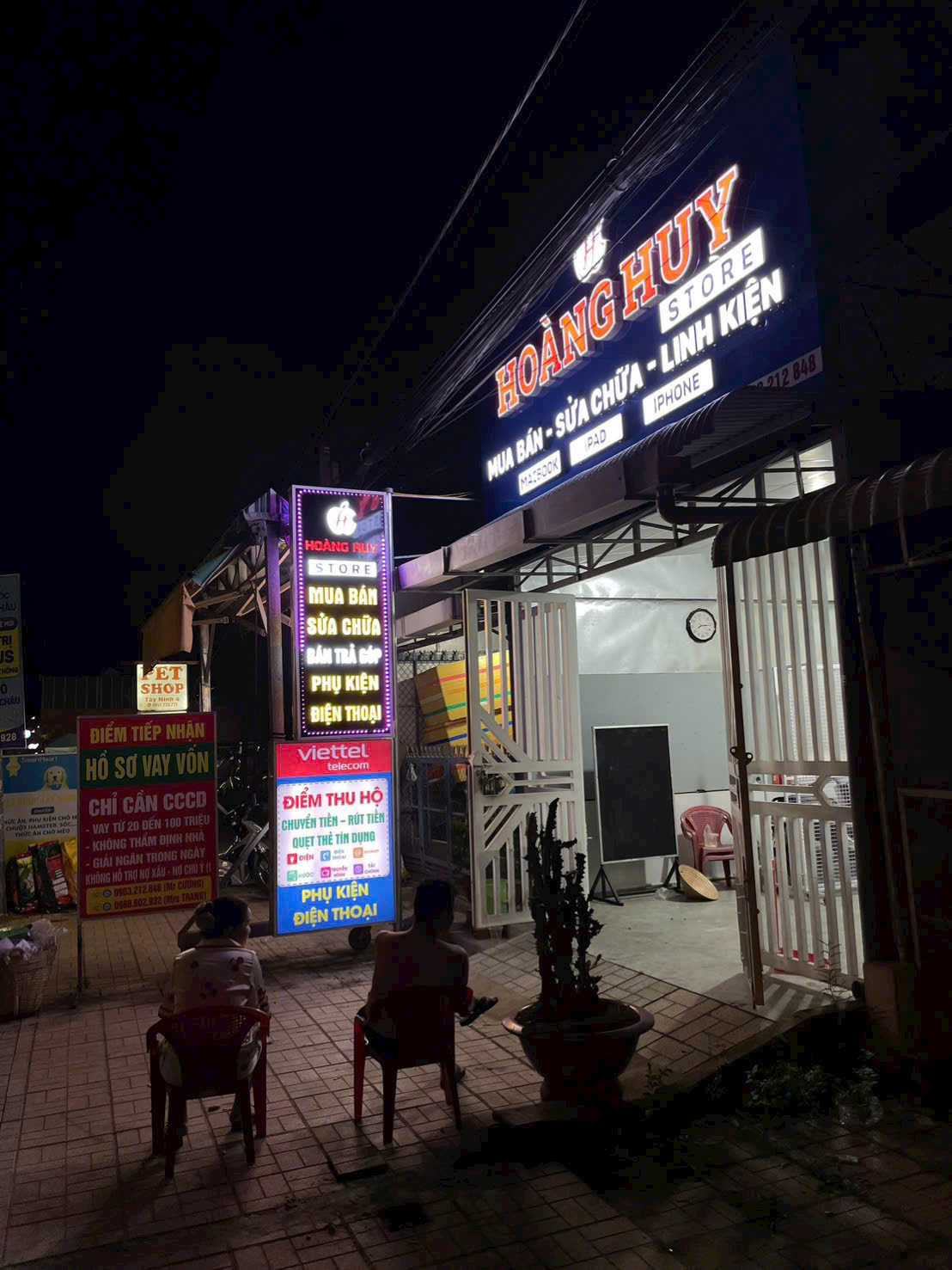 Thi Công Trọn Gói Nội Thất Và Bảng Hiệu Hoàng Huy Store Tây Ninh