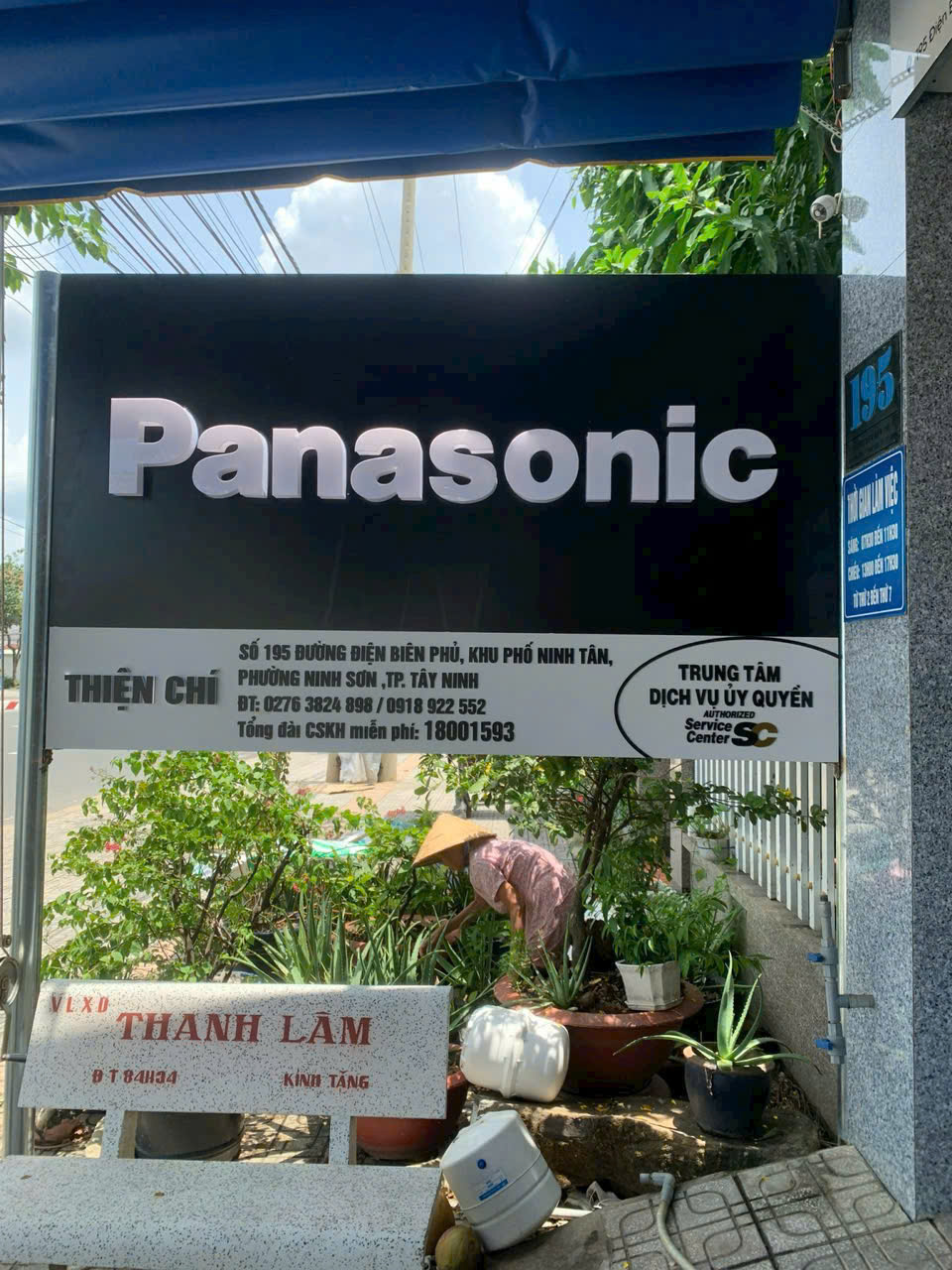 Thi Công Bảng Hiệu Alu Trạm Bảo Hành Panasonic Tây Ninh Chuẩn Từng Milimet
