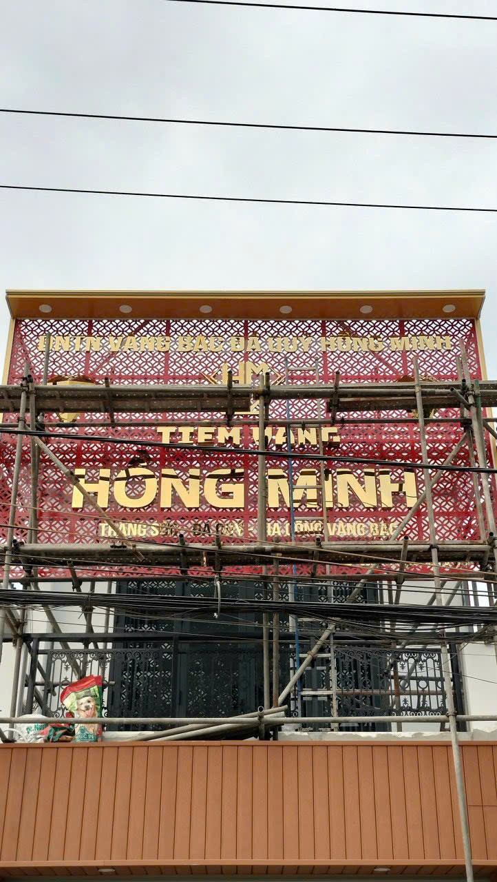 Thi Công Chữ Inox Tiệm Vàng Hồng Minh Tây Ninh | Công Trình Thực Tế